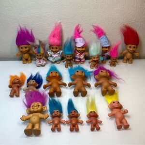 Vintage Troll Doll Russ and Mixed Lot of 19